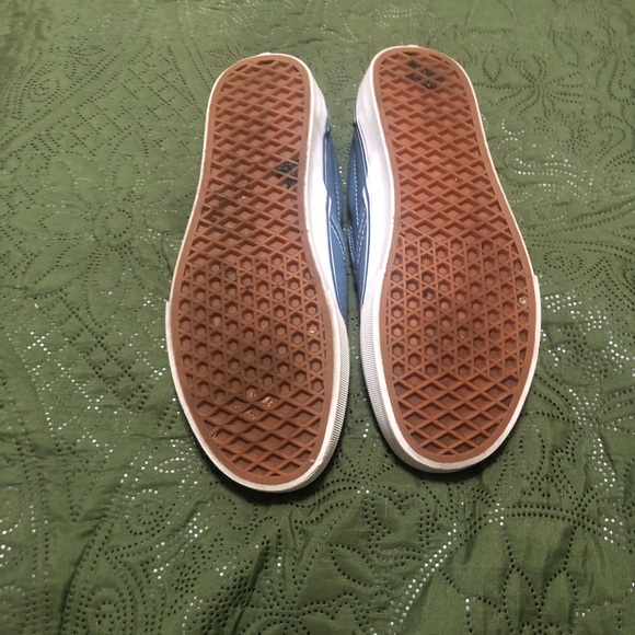 Vans Blue Slip-On Canvas Loafers main image 5